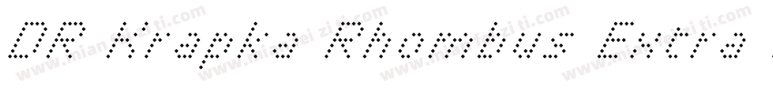 DR Krapka Rhombus Extra Light字体转换